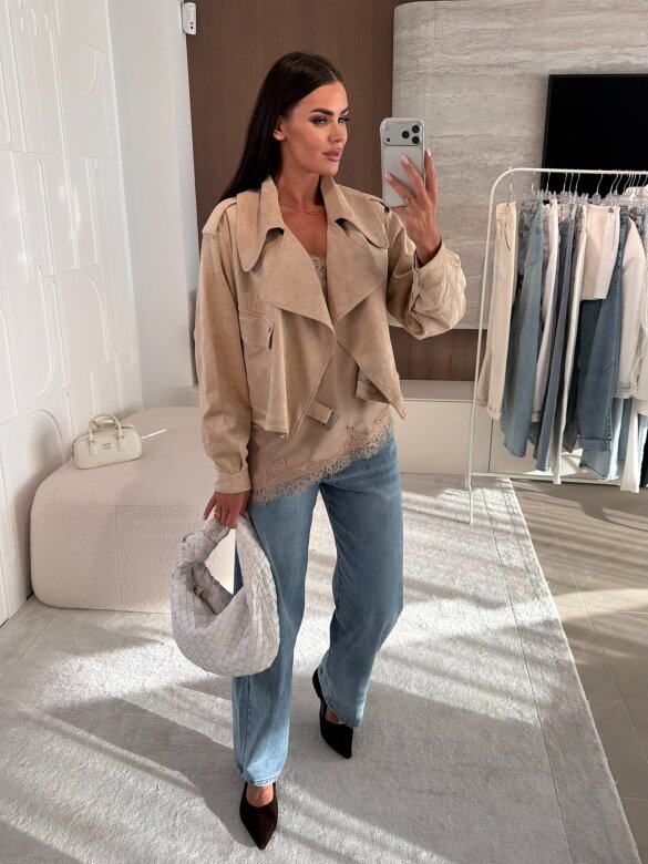 Kurtka Tristina jasnobeżowa