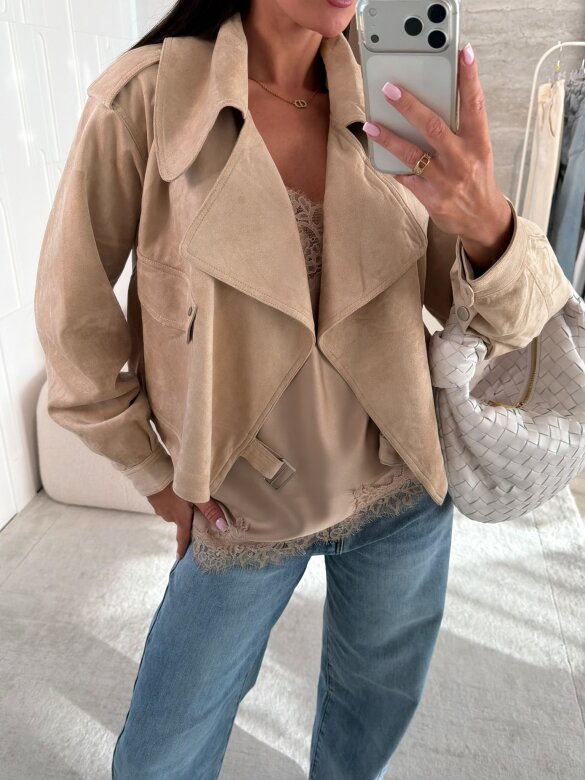 Kurtka Tristina jasnobeżowa