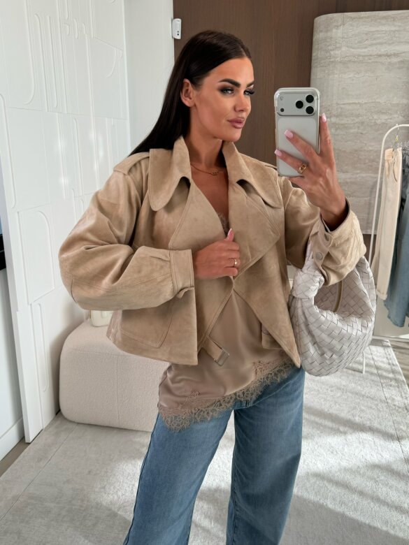 Kurtka Tristina jasnobeżowa