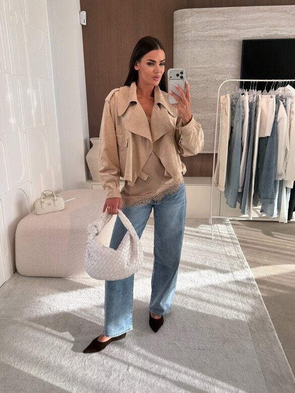 Kurtka Tristina jasnobeżowa