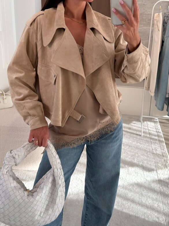 Kurtka Tristina jasnobeżowa