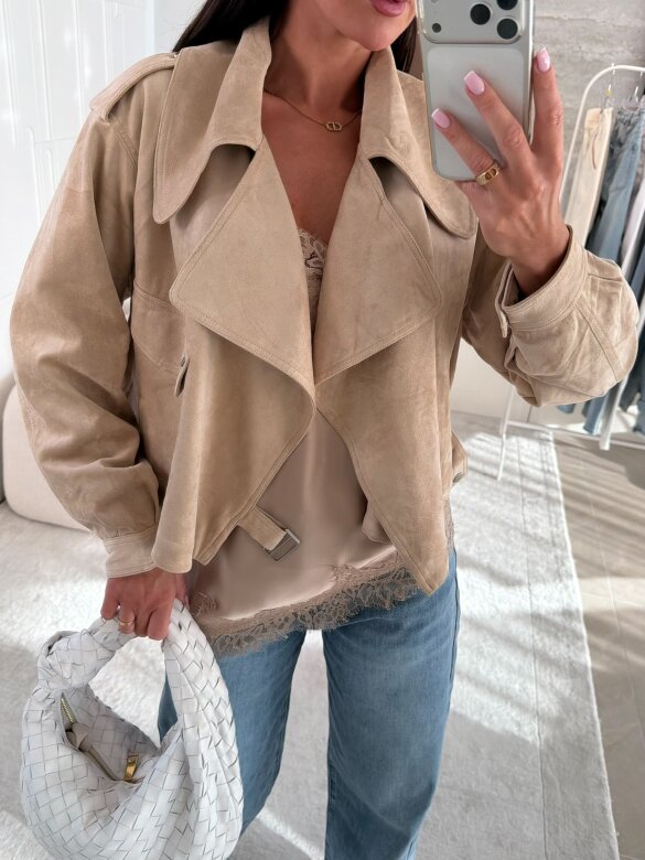 Kurtka Tristina jasnobeżowa