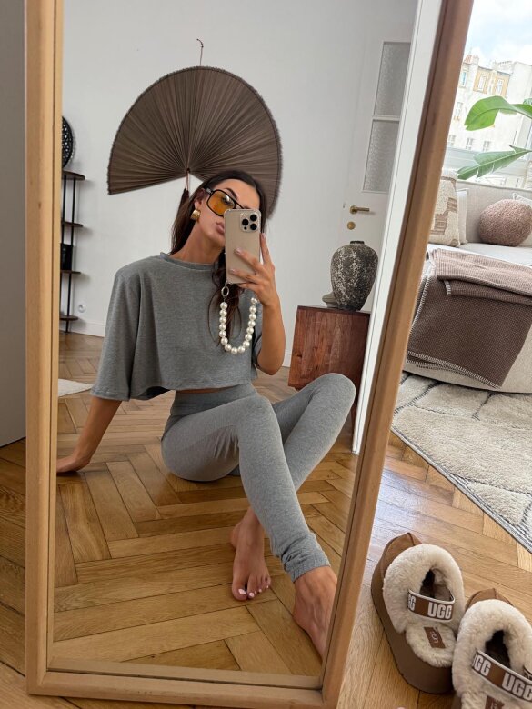 Crop Top Comfort Zone ciemnoszary 