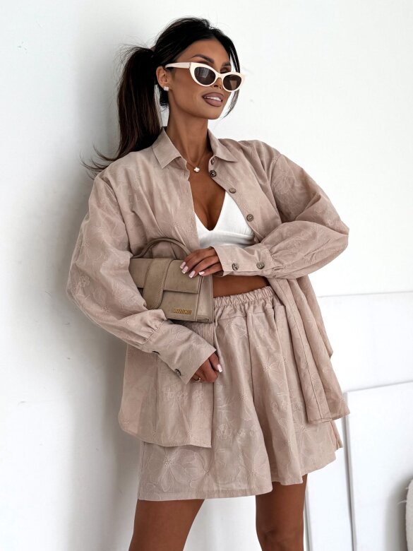 Komplet 2w1 Solstice Glow II lniany beżowy 