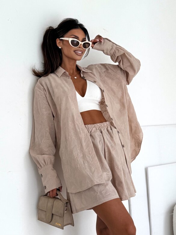 Komplet 2w1 Solstice Glow II lniany beżowy 