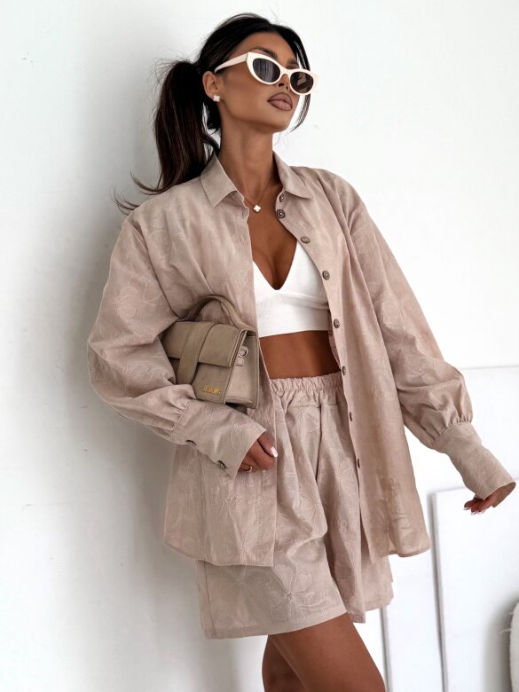 Komplet 2w1 Solstice Glow II lniany beżowy 