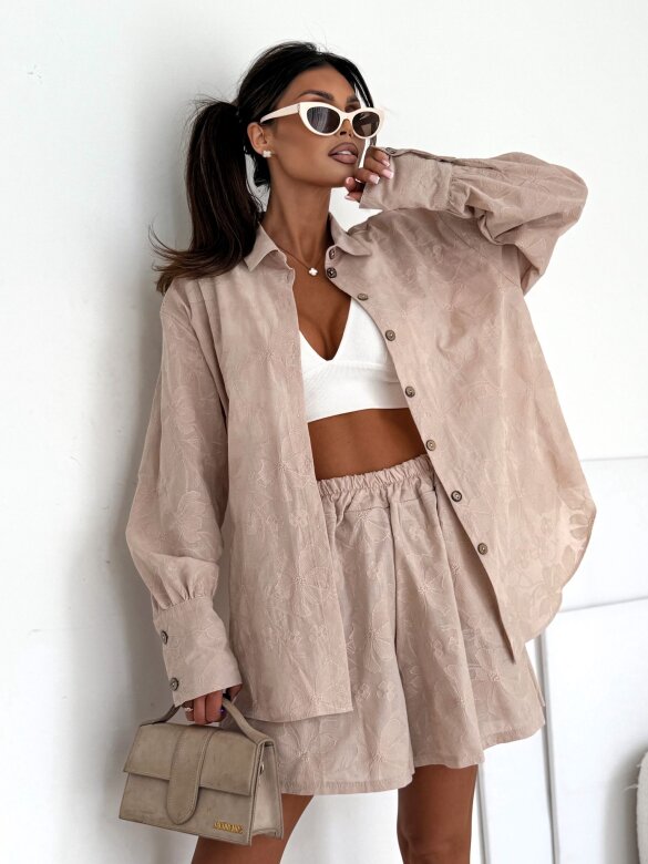 Komplet 2w1 Solstice Glow II lniany beżowy 