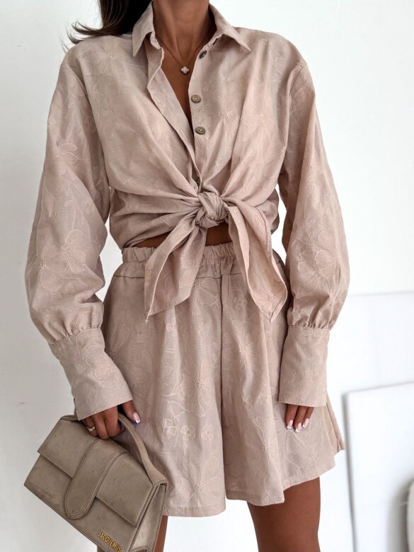 Komplet 2w1 Solstice Glow II lniany beżowy 