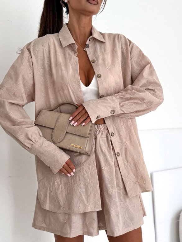 Komplet 2w1 Solstice Glow II lniany beżowy 