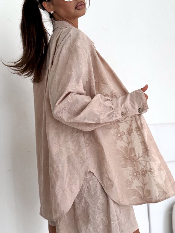 Komplet 2w1 Solstice Glow II lniany beżowy 