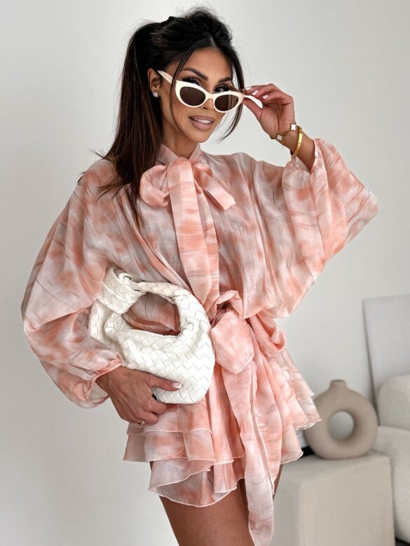 Sukienka Noris pudrowa 