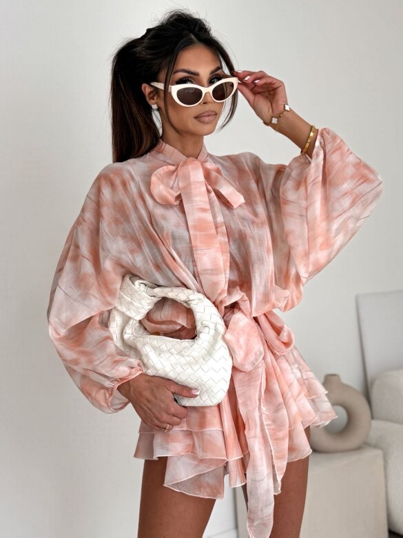 Sukienka Noris pudrowa 