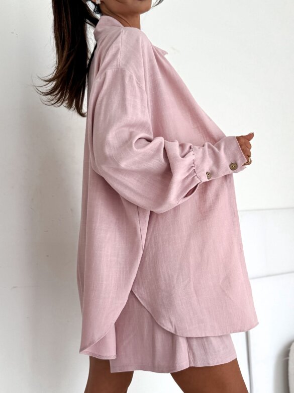 Komplet 2w1 Solstice Glow lniany pudrowy 