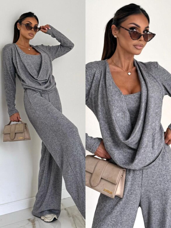 Komplet 2w1 Petio szary 