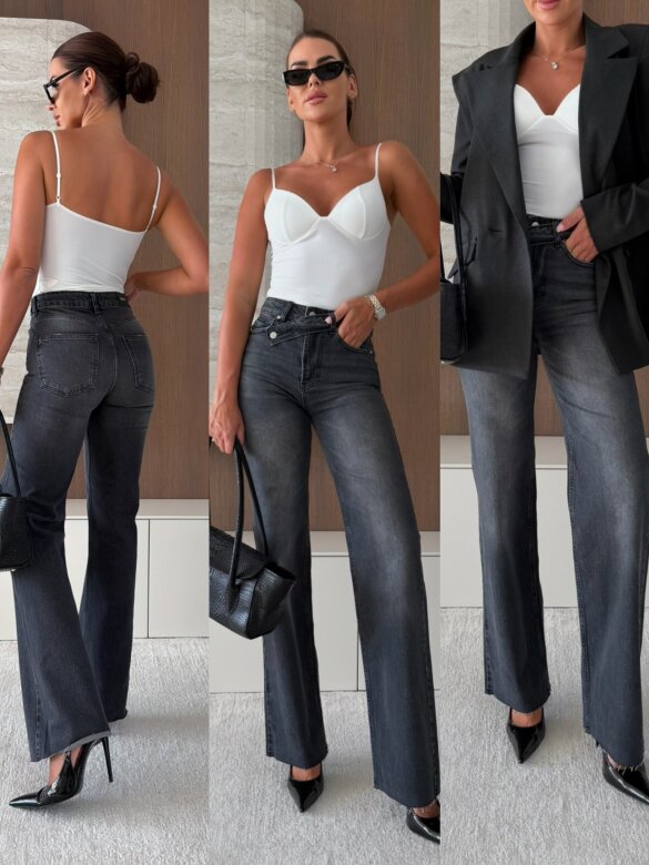 Trousers Clifton jeans graphite