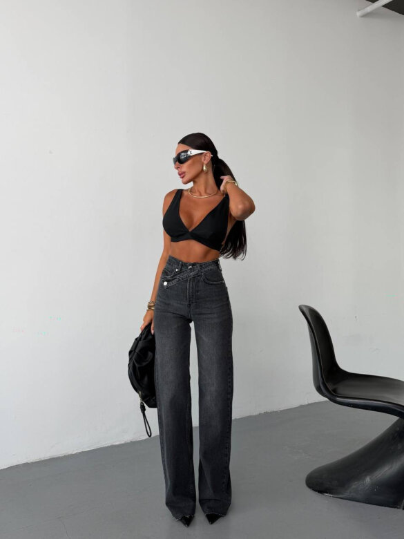Trousers Clifton jeans graphite