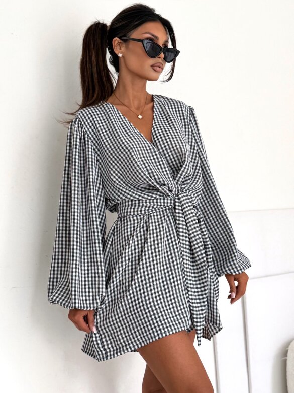 Kombinezon Lumene w kratkę czarny 