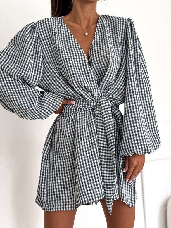 Kombinezon Lumene w kratkę czarny 