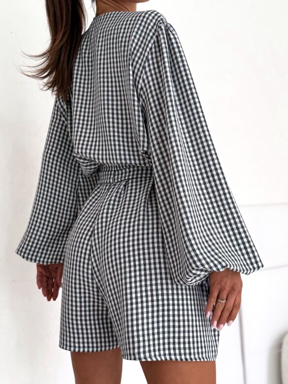 Kombinezon Lumene w kratkę czarny 