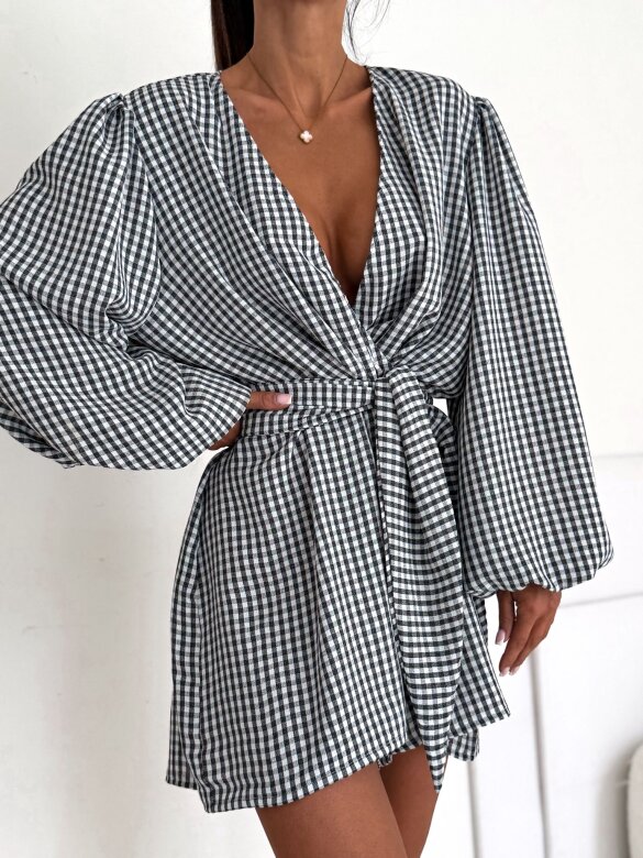 Kombinezon Lumene w kratkę czarny 