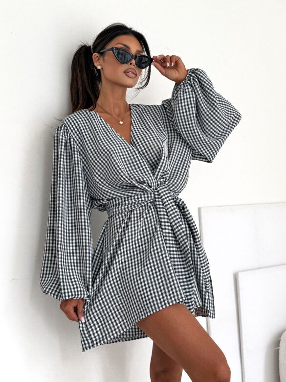 Kombinezon Lumene w kratkę czarny 