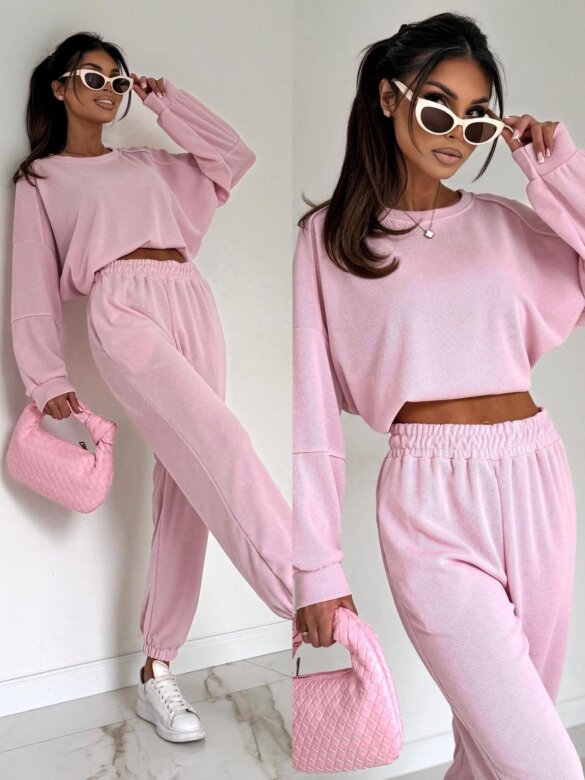 Komplet 2w1 Blomi pudrowy 