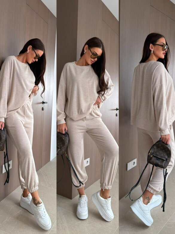 Komplet 2w1 Blomi beżowy 