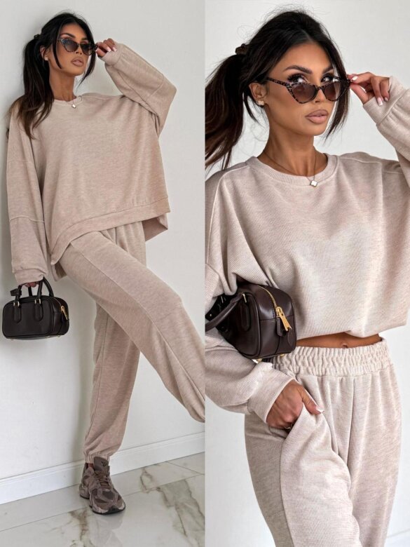 Komplet 2w1 Blomi beżowy 