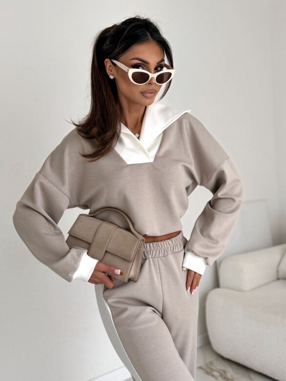 Komplet 2w1 Silio beżowy 