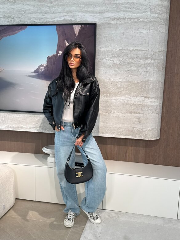 Kurtka Yesa eko skóra czarna