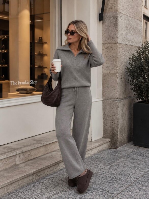 Komplet 2w1 Harmone with viscose grey