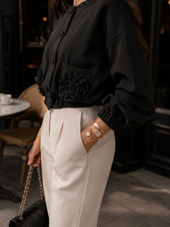 Jacket Nettisa viscose black