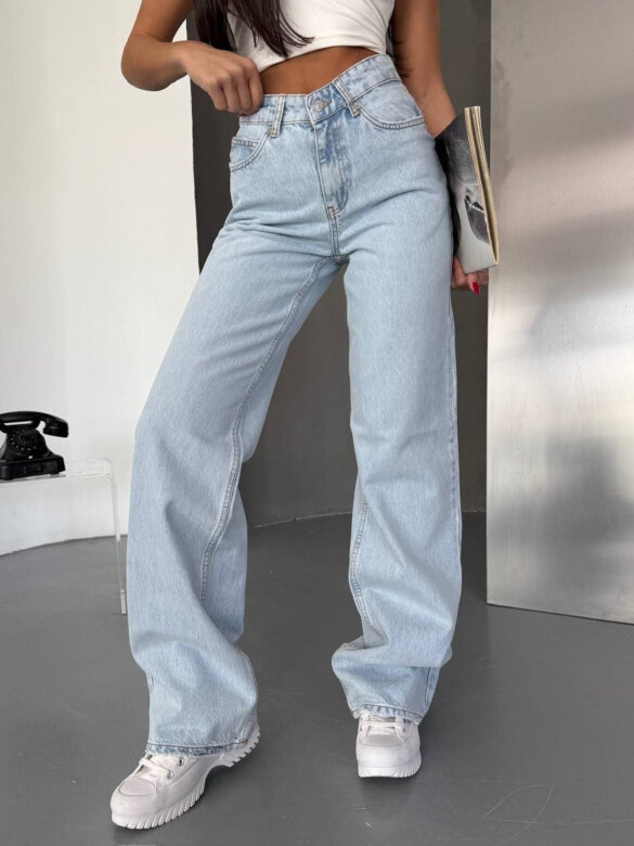 Spodnie Classy jeans jasnoniebieskie