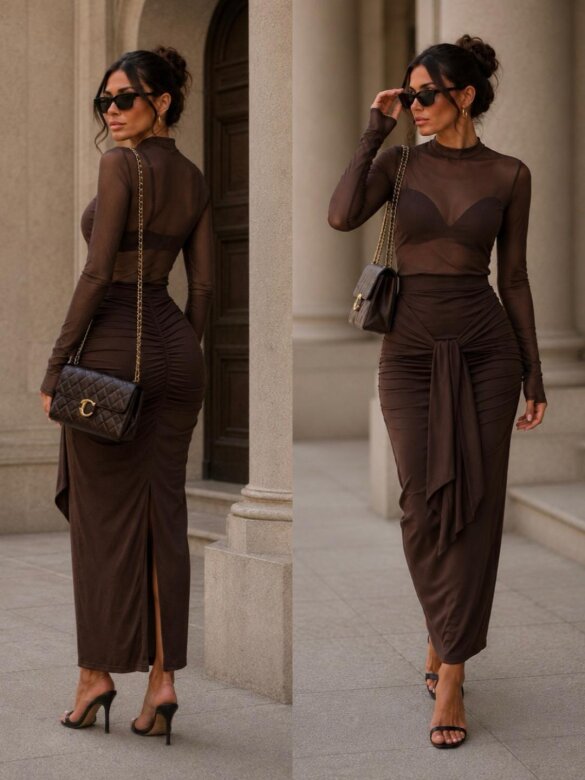Skirt Lesillo chocolate