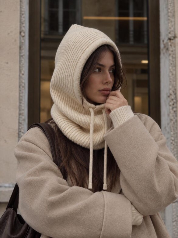 Komplet 2w1 Fashion z wełną ecru