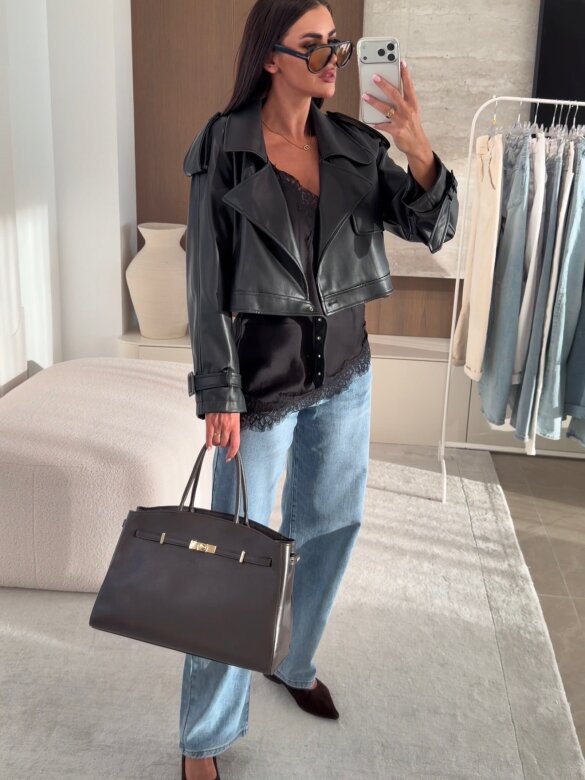 Ramoneska Canta czarna