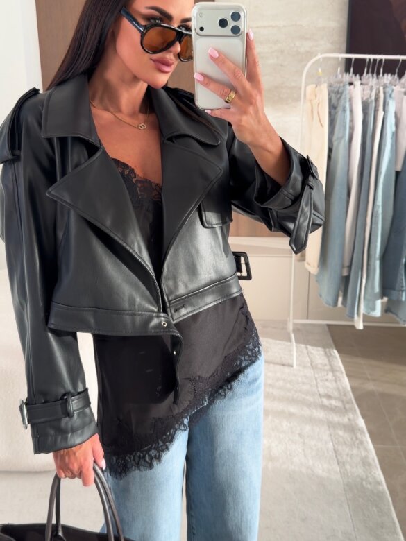 Ramoneska Canta czarna