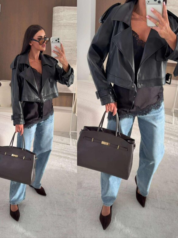 Ramoneska Canta czarna