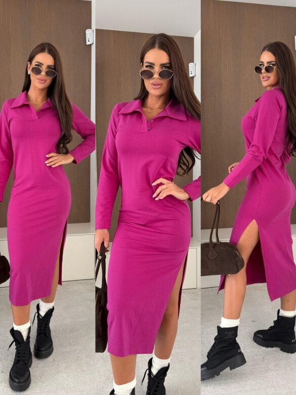 Dress Destina midi fuchsia