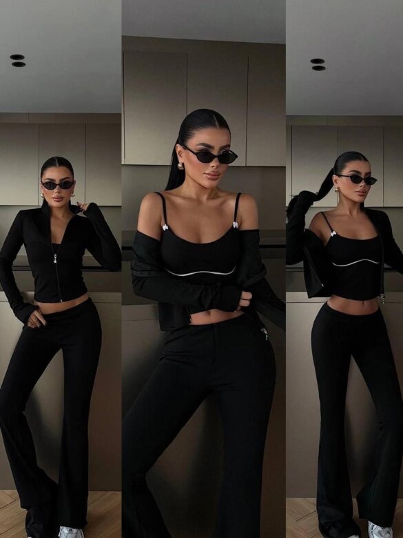 Komplet 3w1 Luiso czarny