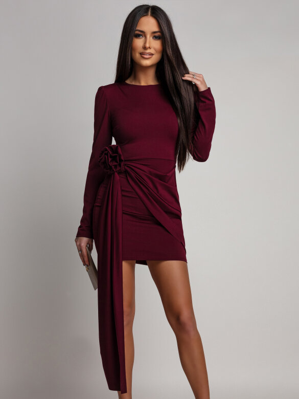 Sukienka Caisero bordowa 