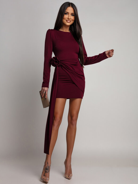 Sukienka Caisero bordowa 