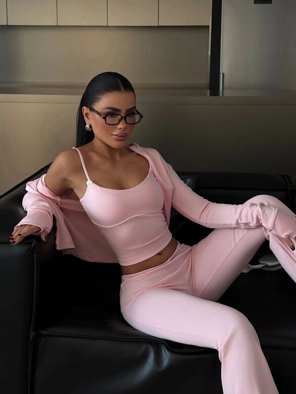 Komplet 3w1 Luiso pudrowy 