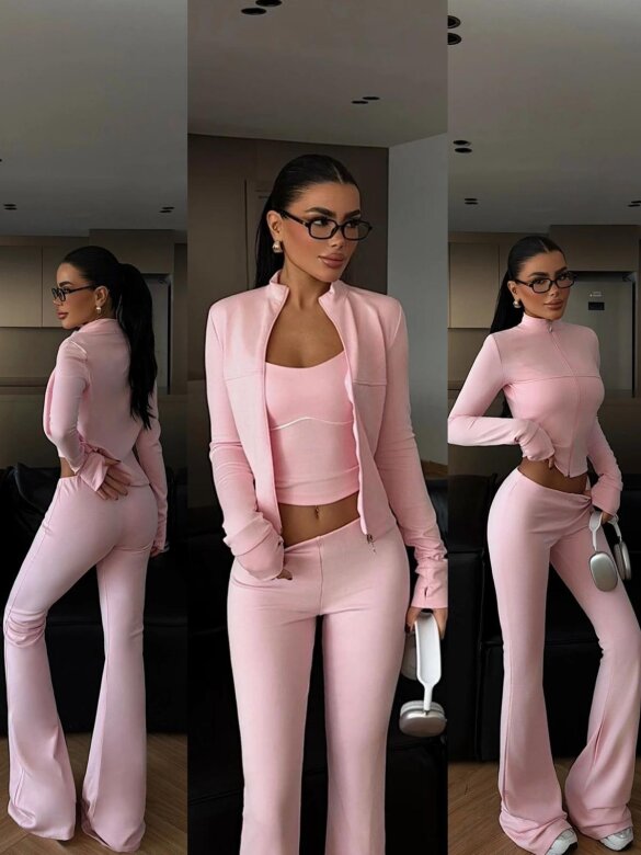 Komplet 3w1 Luiso pudrowy 