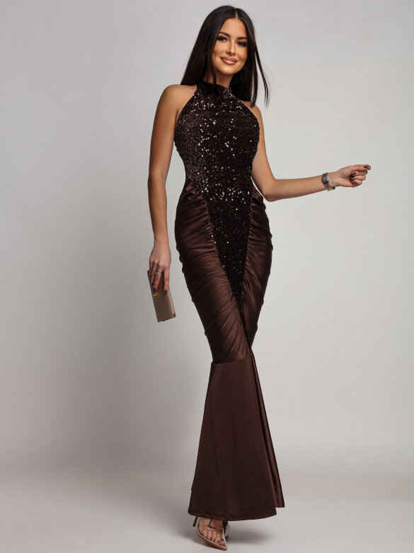 Sukienka Cabano brązowa 