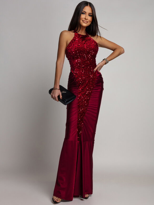 Sukienka Cabano bordowa 