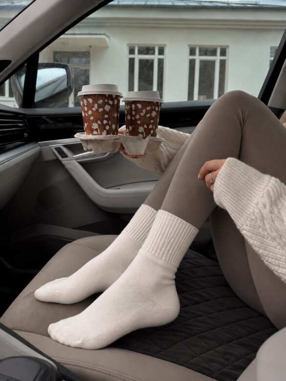 Socks Cozy with cotton white