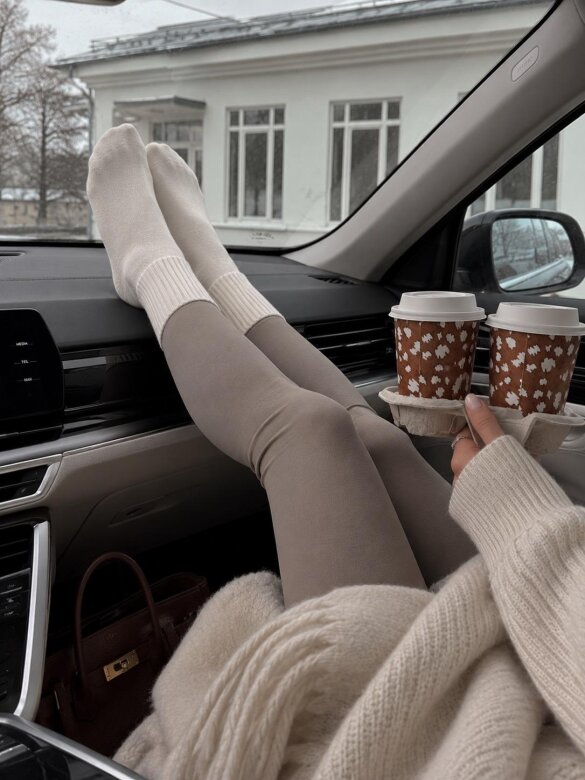 Socks Cozy with cotton white