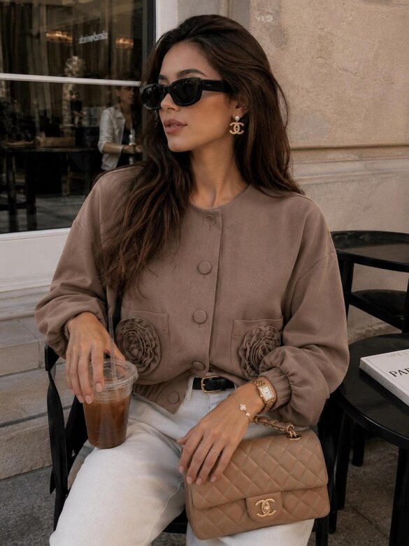 Jacket Nettisa viscose mocca 