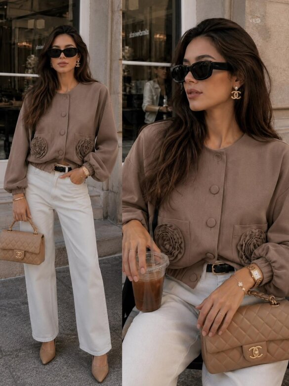 Jacket Nettisa viscose mocca 